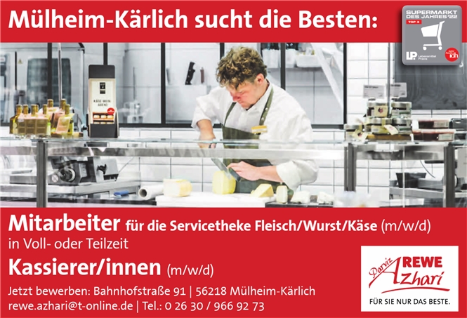REWE Azhari Mülheim-Kärlich wir suchen die Besten