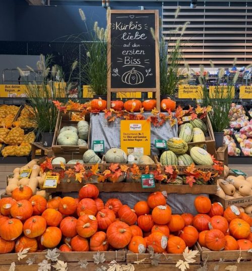 Kürbisse bei REWE Azhari